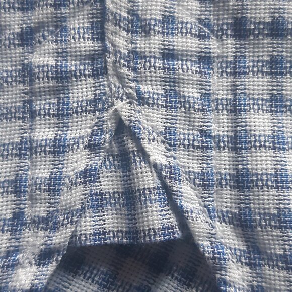 J.P. Tilford SZ 16 Men's Button Up Woven Shirt Blue White - Picture 5 of 12